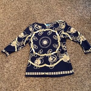 J. McLaughlin signature 3/4 length sleeve shirt